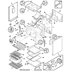 PLGF389CCB Gas Range Body Parts diagram