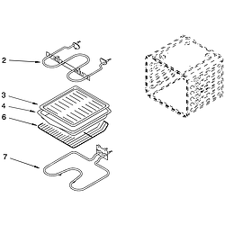 RBD245PDB14 Built In Oven - Electric Internal oven Parts diagram