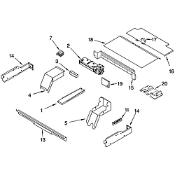 RBD275PDB15 Built In Oven - Electric Top venting Parts diagram