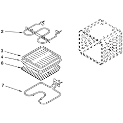 RBD275PDT12 Oven Internal oven Parts diagram