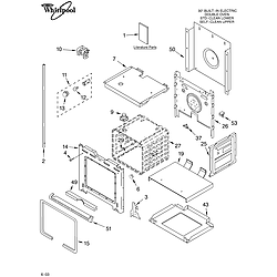 RBD305PDB14 Built In Oven - Electric Lower oven Parts diagram