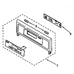 RBD305PDB6 Electric Oven Control panel Parts diagram