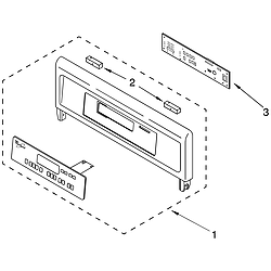 RBD305PDQ14 Built In Oven - Electric Control panel Parts diagram