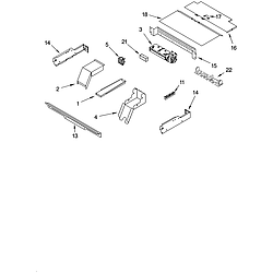 RBD305PDS15 Built In Oven - Electric Top venting Parts diagram