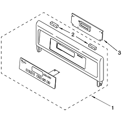 RBD306PDT12 Oven Control panel Parts diagram