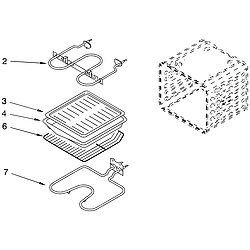 RBD306PDT12 Oven Internal oven Parts diagram