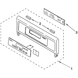 RBS275PDQ16 Built In Oven - Electric Control panel Parts diagram