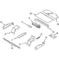 RBS275PDQ16 Built In Oven - Electric Top venting Parts diagram