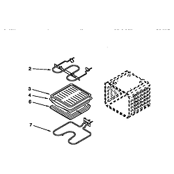 RBS275PDQ6 Oven Internal oven Parts diagram