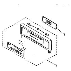 RBS305PDB6 Electric Wall Oven Control panel Parts diagram