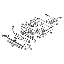 RDDS30 Range Burner box assembly Parts diagram