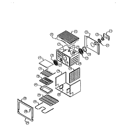 RDDS30V Range Main oven liner and module Parts diagram