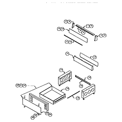 RDDS30VRS Range Storage drawer and base Parts diagram