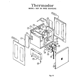 RDF30QB Freestanding Dual Fuel Range Free standing Parts diagram