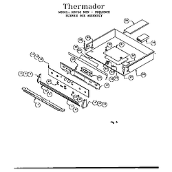 RDF30RS Freestanding Dual Fuel Range Burner box assembly Parts diagram