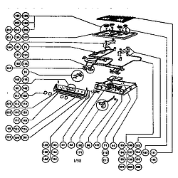 RDFS30Q Range Gas burner box assembly Parts diagram
