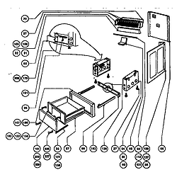 RDFS30Q Range Storage drawer and base Parts diagram