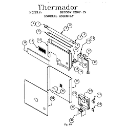 RED30V Drop-In Electric Range Snorket assembly Parts diagram