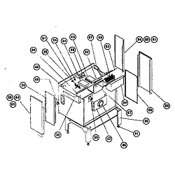 RED30VQ Electric Drop-In Range (drop-in) main body Parts diagram