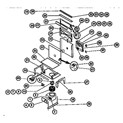 RED30VQ Electric Drop-In Range Downdraft and vtn30rq blower Parts diagram