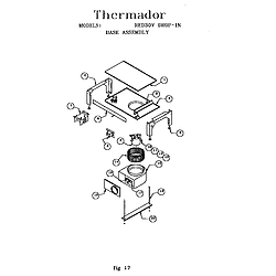 RED30VQW Drop-In Electric Range Base assembly Parts diagram