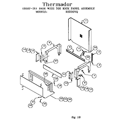 RED30VQW Drop-In Electric Range Base with toe kick red30vq Parts diagram