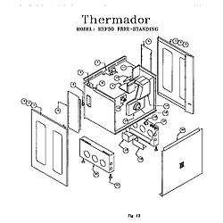 REF30QW Freestanding Electric Range Free standing Parts diagram