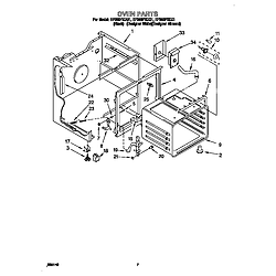 RF386PXDZ1 30" Electric Range WHIRLPOOL 30 diagram