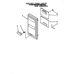 RM280PXBQ3 Electric Range And Oven Control panel Parts diagram