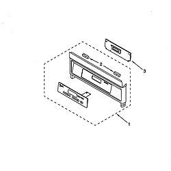 RS675PXGQ0 Electric Range Control panel Parts diagram