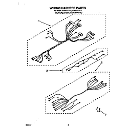 RS696PXYB Electric Range Wiring harness Parts diagram