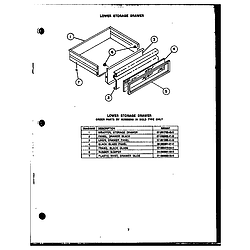 RSD30 Gas Ranges Lower storage drawern200e09@gas components Parts diagram