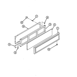 S136 Range Access panel Parts diagram