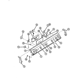 S136 Range Control panel Parts diagram