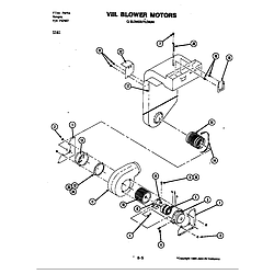 S161 Electric Slide-In Range Blower motor Parts diagram