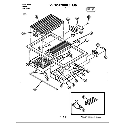 S161 Electric Slide-In Range Top Parts diagram