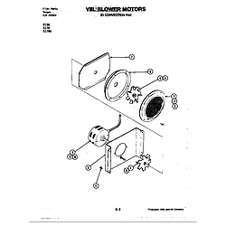 S176 Electric Slide-In Range Blower motor (convection fan) (s176) Parts diagram