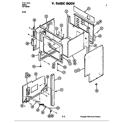 S176 Electric Slide-In Range Body (s176) Parts diagram