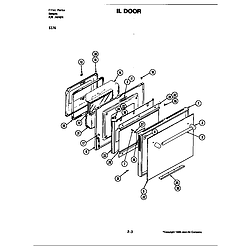 S176 Electric Slide-In Range Door (s176) Parts diagram