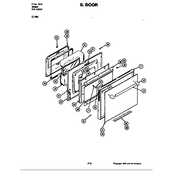 S176 Electric Slide-In Range Door (s176w) (s176w) Parts diagram