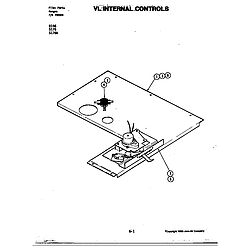 S176 Electric Slide-In Range Internal controls (s176w) (s176w) Parts diagram