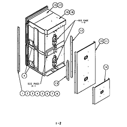 SC272T Built-In Electric Oven Back, side and trim Parts diagram