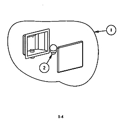 SC272T Built-In Electric Oven Module lamp assembly Parts diagram