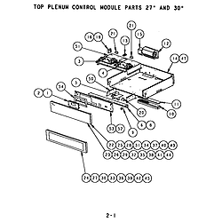 SC301 Built-In Electric Oven Top plenum control module Parts diagram