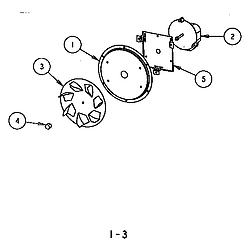 SC302 Built-In Electric Oven Convection motor assembly Parts diagram