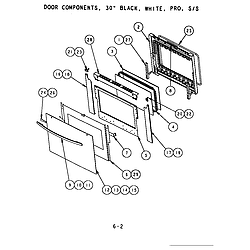 SC302 Built-In Electric Oven Door components (s301t) (s302t) (sc301t) (sc302t) (scd302t) Parts diagram