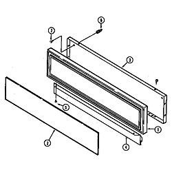 SEG196 Slide-In Range Access panel (wht) (seg196w) (seg196w-c) Parts diagram
