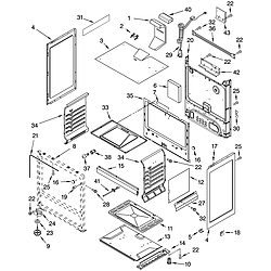 SF315PEPW1 Free Standing - Gas Chassis Parts diagram