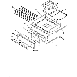 SF315PEPW1 Free Standing - Gas Oven & broiler Parts diagram