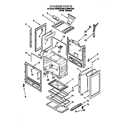 SF385PEE Free Standing Gas Range Chassis Parts diagram